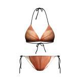 Women Summer Beach Printed Two-Piece Swimwear