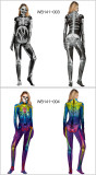 Halloween Zombie Skeleton Cosplay Jumpsuits