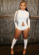 Women Autumn/Winter Stand Collar Zippered Top Shorts with Three-Piece Knee Pads