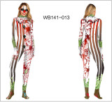 Halloween Zombie Skeleton Cosplay Jumpsuits
