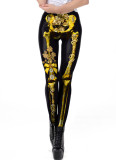 Halloween Skull Printed Pants
