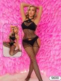 Women's Christmas Sexy Lingerie Plus Size Seductive Open-Crotch See-Through Mesh bBodystockings