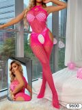 Women's Christmas Sexy Lingerie Plus Size Seductive Open-Crotch See-Through Mesh bBodystockings