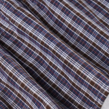 Women's Plaid Lace Trim Elastic Tie-Waist Trendy Woven Short Shirt Set