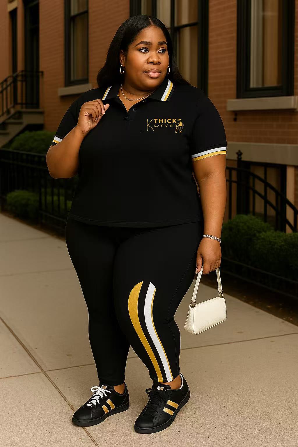 Plus Size Women's Fashion Casual Short Sleeve Two Piece Pants Set