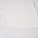 Women's Autumn Winter Solid Slash Shoulder Slim Fit Irregular Top