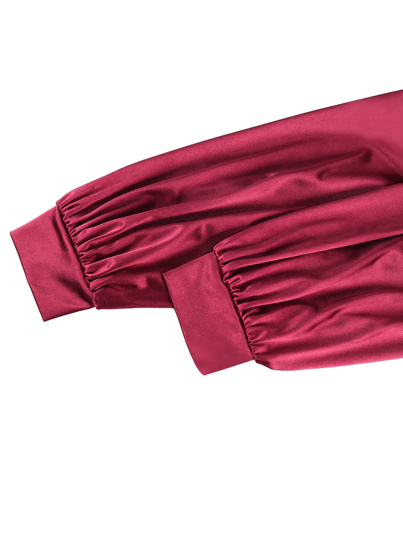 Women's Floral Satin Chic Elegant Slim Waist Bodycon Party Formal Party Long Sleeve Dress