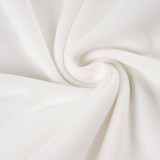 Women's Autumn Winter Solid Slash Shoulder Slim Fit Irregular Top