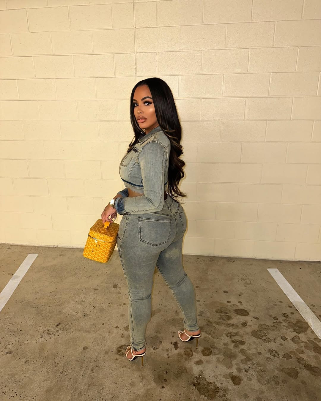 Women Stretch Long-Sleeved Top and Two-Piece Pants