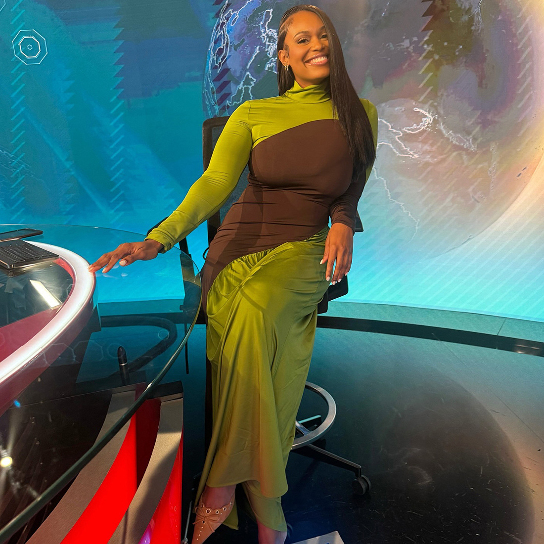 Women Fall Colorblock Dress