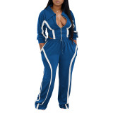 Women Fall/Winter Casual Top and Sweatpants Two-Piece Set