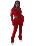 Women Hoodies and Bell Bottom Pants Two-Piece Set