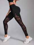 Women Patchwork Pocket Fitness Yoga Pants