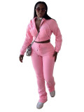 Women Hoodies and Bell Bottom Pants Two-Piece Set