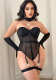 Plus-Size Women Nightwear Bodysuit Sexy Lingerie