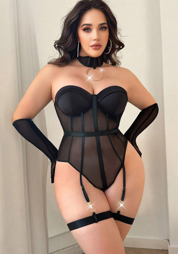 Plus-Size Women Nightwear Bodysuit Sexy Lingerie