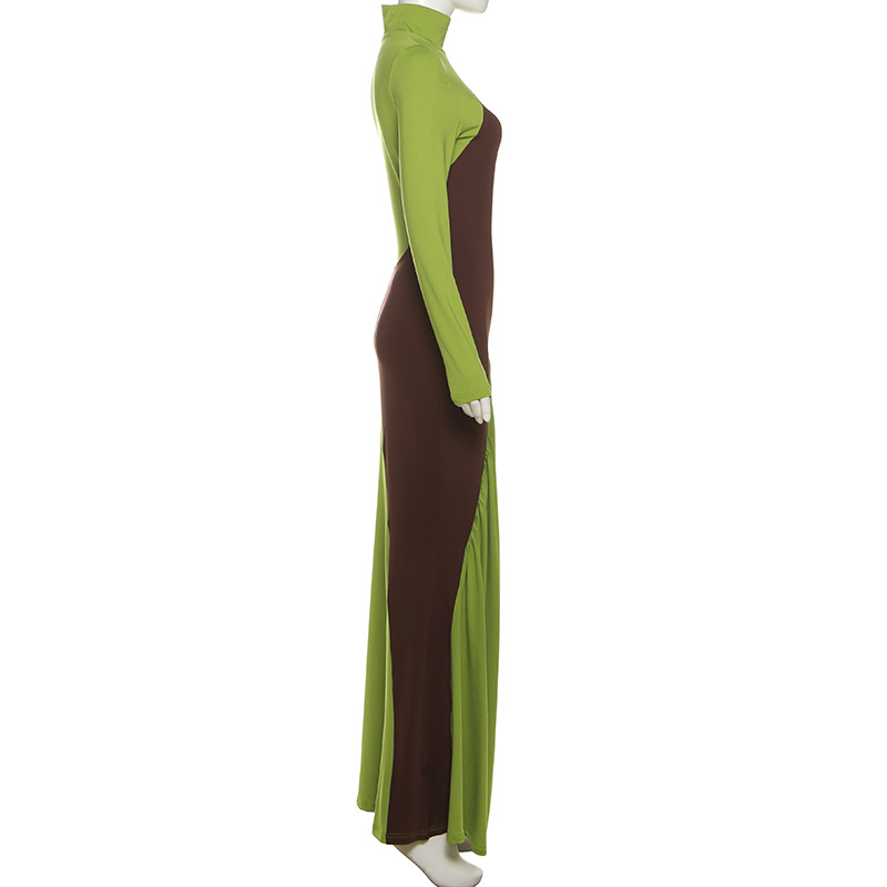 Women Fall Colorblock Dress
