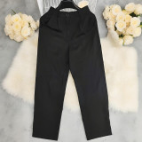 Spring Autumn Career Women's High Waist Pants