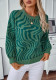 Zebra Print Women's Knitwear Autumn Winter Fashion Pullover Round Neck Top
