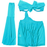 Autumn Sexy See-Through Irregular Low Back Lace-Up Bodycon Short Dress Women's Clothing