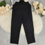 Spring Autumn Career Women's High Waist Pants