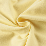 Women Solid Casual American-Style Sweatpants and Shorts Three-Piece Set