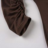 Women Sexy Off-The-Shoulder Solid Elegant Evening Bodycon Maxi Dress