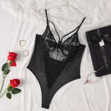 Plus-Size Women Lace Bodysuit Sexy Lingerie