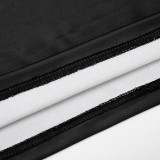 Women's Autumn Strapless Halloween Print Tight-Fitting Mini Bodycon Dress