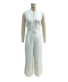 Summer Straight Halter Neck Jumpsuit Women's Clothing