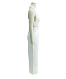 Summer Straight Halter Neck Jumpsuit Women's Clothing