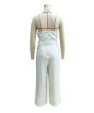 Summer Straight Halter Neck Jumpsuit Women's Clothing