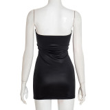 Women's Autumn Strapless Halloween Print Tight-Fitting Mini Bodycon Dress