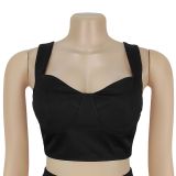 Women Sexy Casual Top and Two-Piece Pants Set