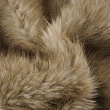 Women sexy fur solid shorts