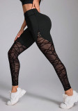 Women Patchwork Pocket Fitness Yoga Pants