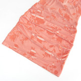 Women V-Neck Halter Neck Lace-Up Sexy Mini Dress