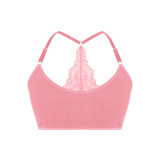 Women Lace Vest Bra with Adjustable Straps