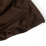 Women Slash Shoulder Off-The-Shoulder Pleated Solid Bodycon Dress