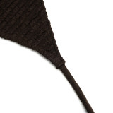 Women Strapless Sleeveless Backless Lace-Up Sexy Mini Dress