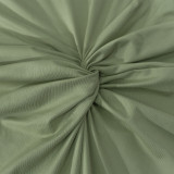 Women Slash Shoulder Knot Slit Maxi Dress