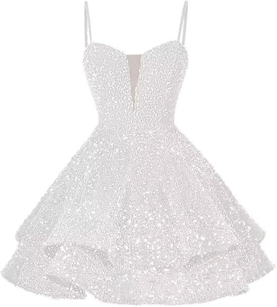 Women Sequined Strapless Sexy Prom Dress