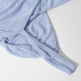 Women Strapless V-Neck Sleeveless Backless See-Through Mesh Slit Maxi Dress