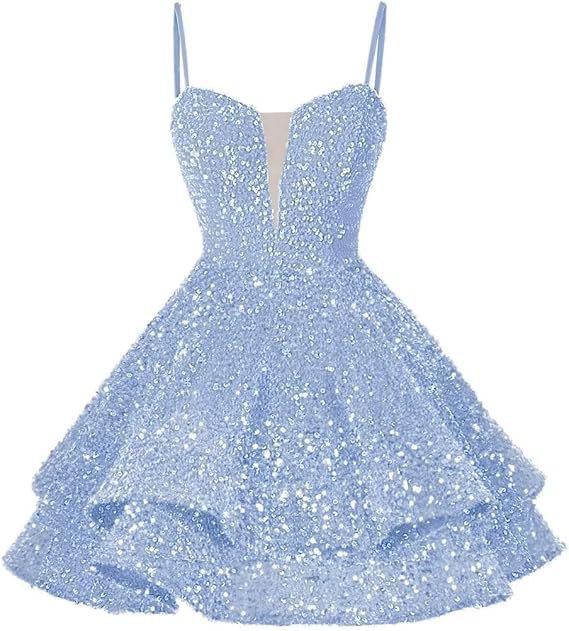 Women Sequined Strapless Sexy Prom Dress