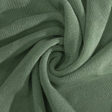 Women Sexy V-Neck Backless Pleated Bodycon Fishtail Dress