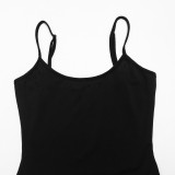 Women Chiffon Patchwork Contrast Color Dress