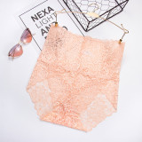 Plus Size Women Knitting Seamless Cutout Briefs