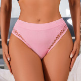 Women seamless sexy summer fishnet hollow briefs