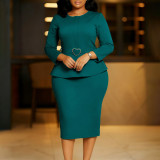 Women Round Neck African Dress