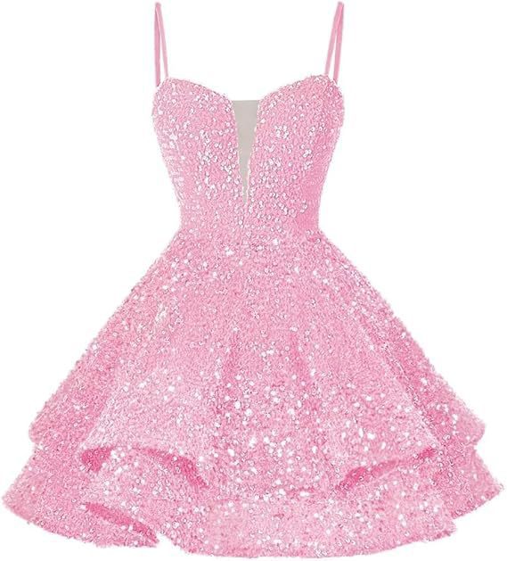 Women Sequined Strapless Sexy Prom Dress